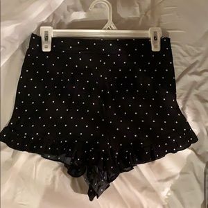 Polka dot high waisted shorts Medium